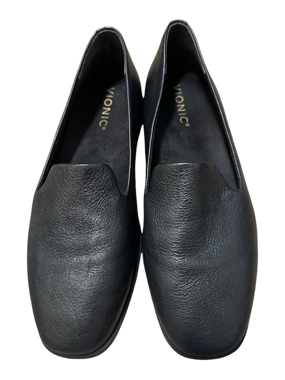 Vionic Willa 2.0 slip-on loafers in black leather